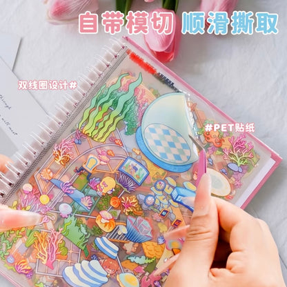 DIY miniature Scene Sticker HeiTaoMao Where to Play N-Pack Set Collection book - L 3