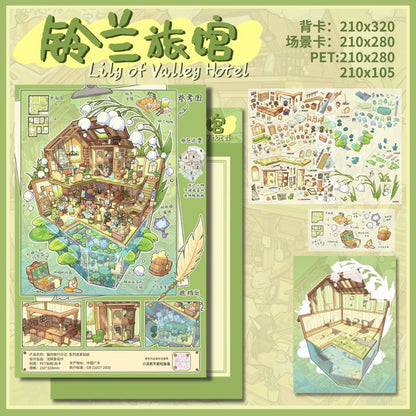 Vol. 5 Cat Travel Diary Series Lily of the Valley Inn Astrologer’s Academy Goblin’s Kitchen Pigment Merchant’s Mobile Shop - L