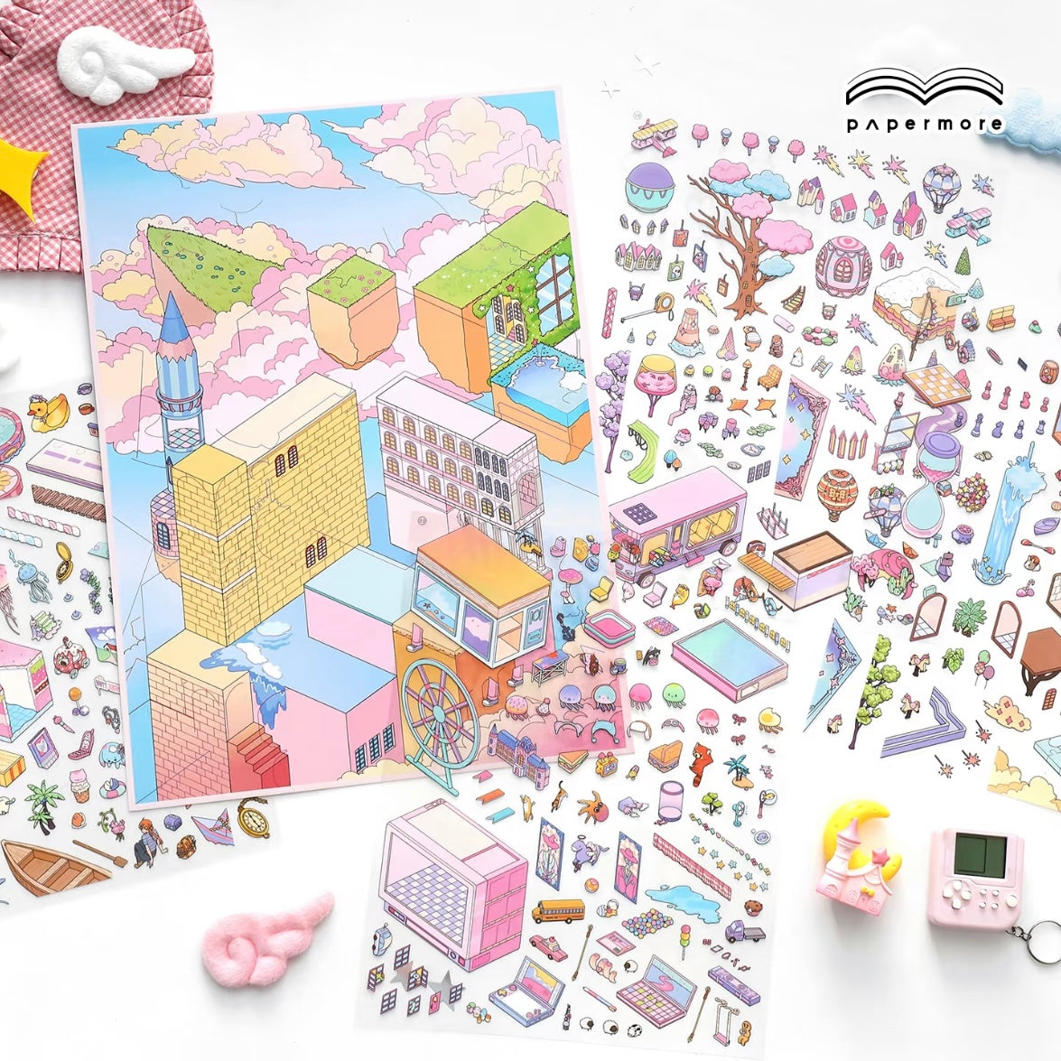 DIY mininature Scene Sticker Infeel.me Big Corner Vol. 3 Fantasy City - L 2