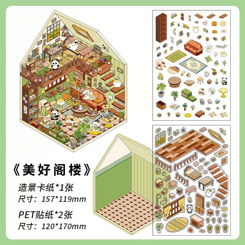 Cozy Room Series Vol. 1 Midnight Art Studio Lovely Attic Oxygen Station Starlight Bookshop - M