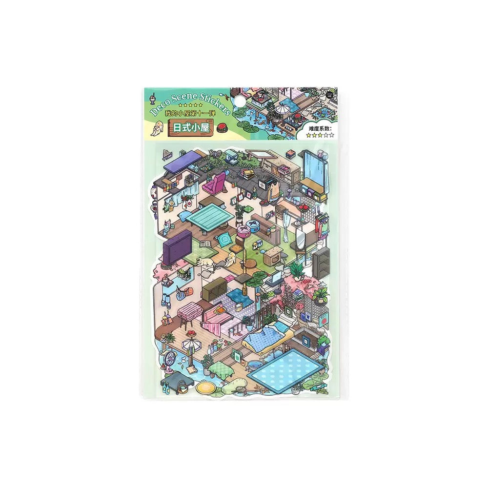 DIY miniature Scene Sticker Infeel.me Cozy Room Series Vol. 11 Oxygen Loft Nature Art Room Sunny Coast Japanese Snacks - M 5