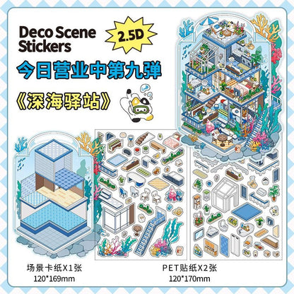 Boutique series Vol. 9 Garden Restaurant Deep Sea Outpost Starry Sky Inn Seaside Market - M