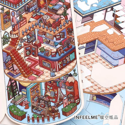 DIY mininature Scene Sticker Infeel.me Boutique series Vol. 44 Giant's Pencil Giant's Eraser - XL 6