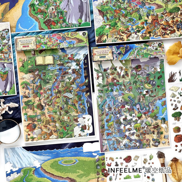 DIY mininature Scene Sticker Infeel.me Boutique series Vol. 50 Coastal Realm Gloomy Continent - L 5