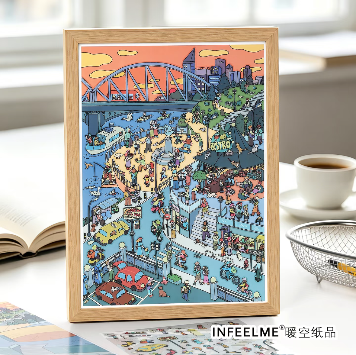 DIY mininature Scene Sticker Infeel.me Boutique series Vol. 51 Duoji’s Day Seaside Garden - L 8