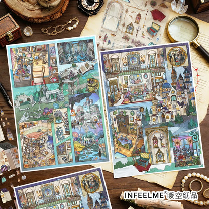 DIY miniature Scene Sticker Infeel.me Infeel.me Vol. 40 Castle Heist Mystery of Another World - L 1