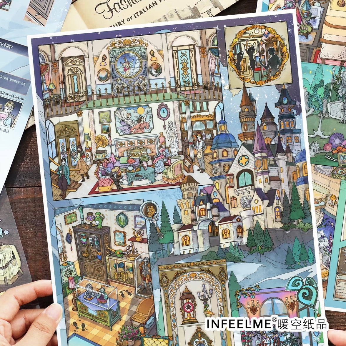 DIY miniature Scene Sticker Infeel.me Infeel.me Vol. 40 Castle Heist Mystery of Another World - L 2