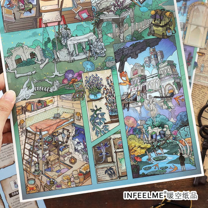 DIY miniature Scene Sticker Infeel.me Infeel.me Vol. 40 Castle Heist Mystery of Another World - L 4