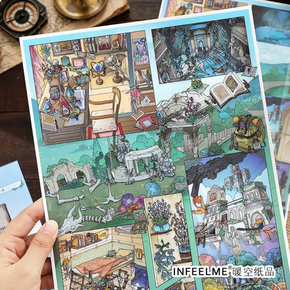 DIY miniature Scene Sticker Infeel.me Infeel.me Vol. 40 Castle Heist Mystery of Another World - L 8