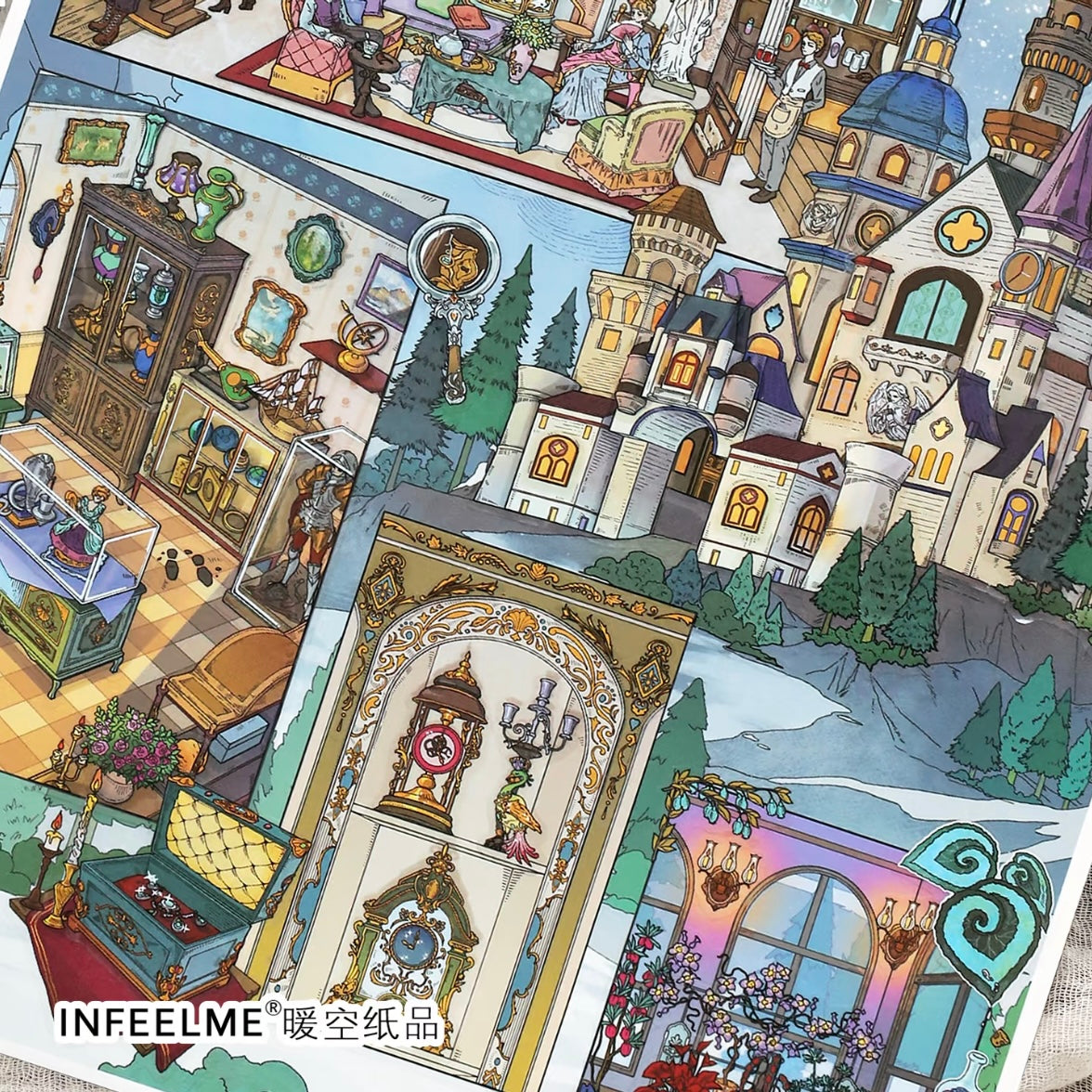 DIY miniature Scene Sticker Infeel.me Infeel.me Vol. 40 Castle Heist Mystery of Another World - L 9