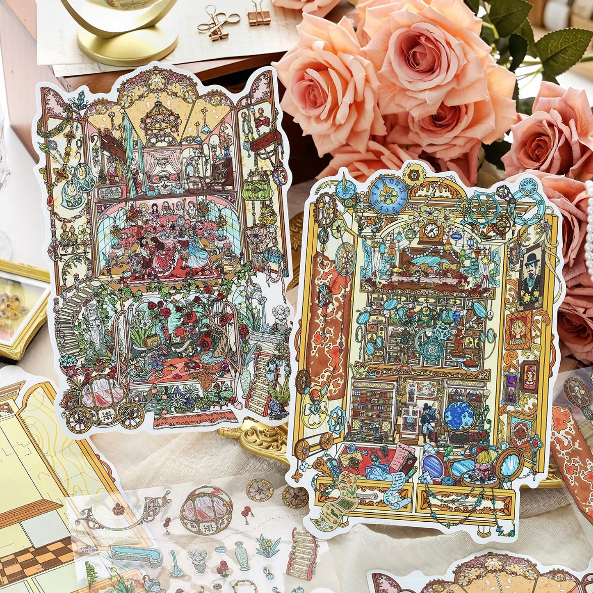 DIY miniature Scene Sticker Infeel.me Infeel.me Vol. 42 Regret Restoration Bureau The Vanished Ballroom - L 1