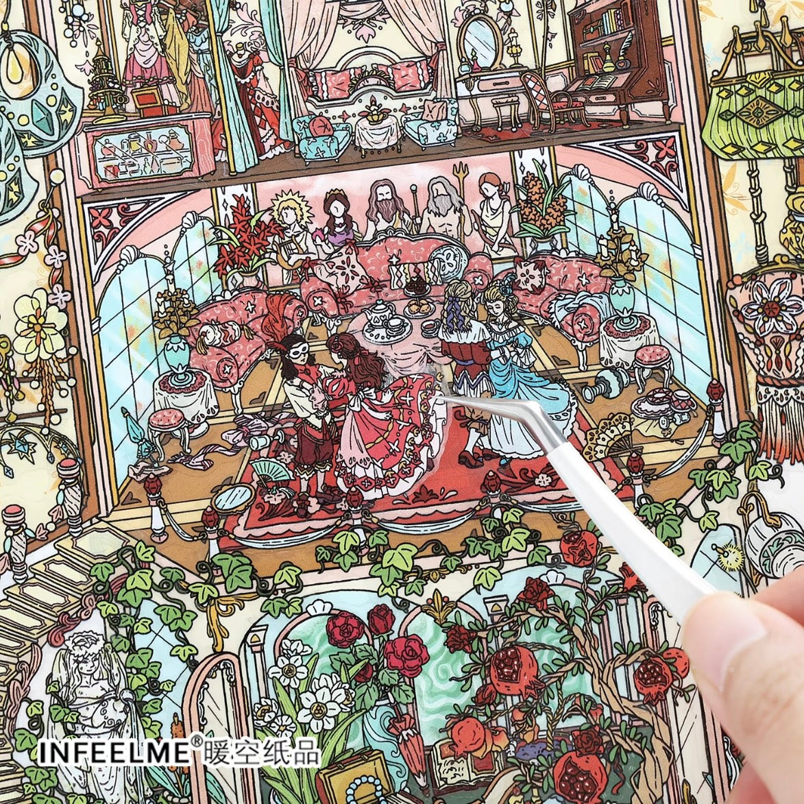 DIY miniature Scene Sticker Infeel.me Infeel.me Vol. 42 Regret Restoration Bureau The Vanished Ballroom - L 5
