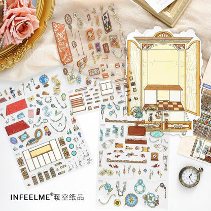 DIY miniature Scene Sticker Infeel.me Infeel.me Vol. 42 Regret Restoration Bureau The Vanished Ballroom - L 7