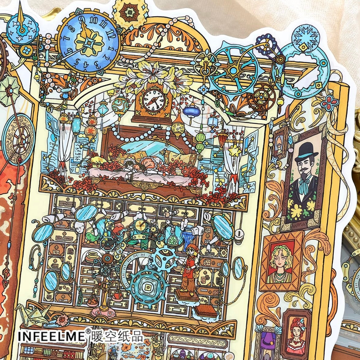 DIY miniature Scene Sticker Infeel.me Infeel.me Vol. 42 Regret Restoration Bureau The Vanished Ballroom - L 8