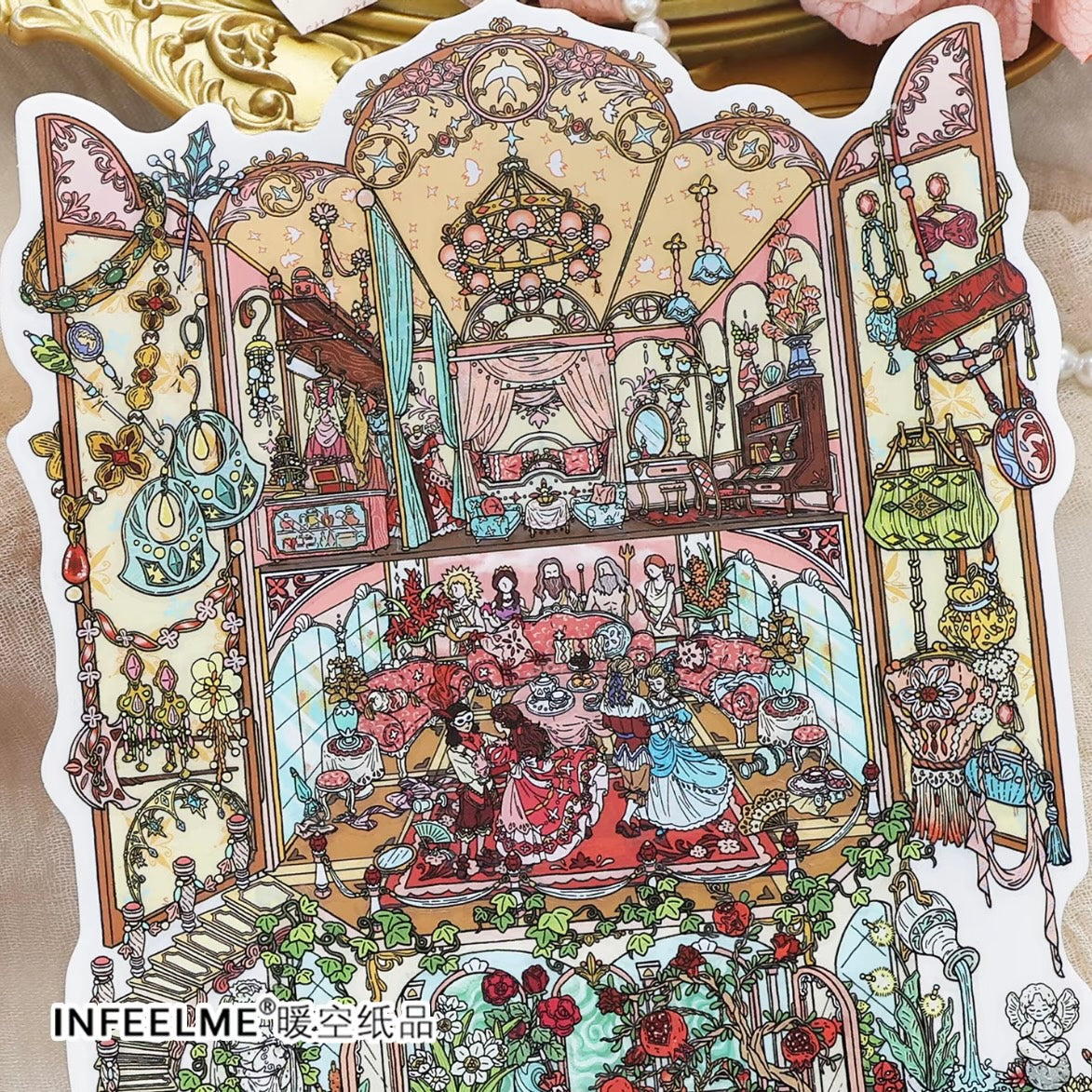 DIY miniature Scene Sticker Infeel.me Infeel.me Vol. 42 Regret Restoration Bureau The Vanished Ballroom - L 9