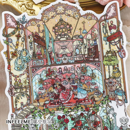 DIY miniature Scene Sticker Infeel.me Infeel.me Vol. 42 Regret Restoration Bureau The Vanished Ballroom - L 9