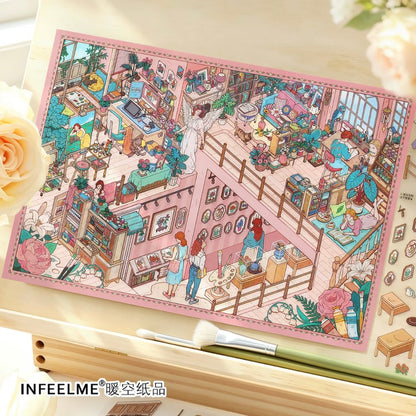 DIY miniature Scene Sticker Infeel.me Infeel.me Open Today 67.0 Rose Art Studio - L 8