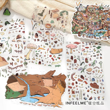 DIY miniature Scene Sticker Infeel.me Infeel.me Open Today 67.0 Ancient Tree Village Deep-sea shipwreck - L 6