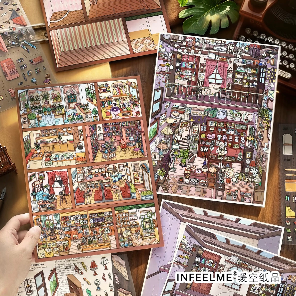 DIY miniature Scene Sticker Infeel.me Infeel.me Open Today 67.0 Ground-floor shops Lighting Store - L 1