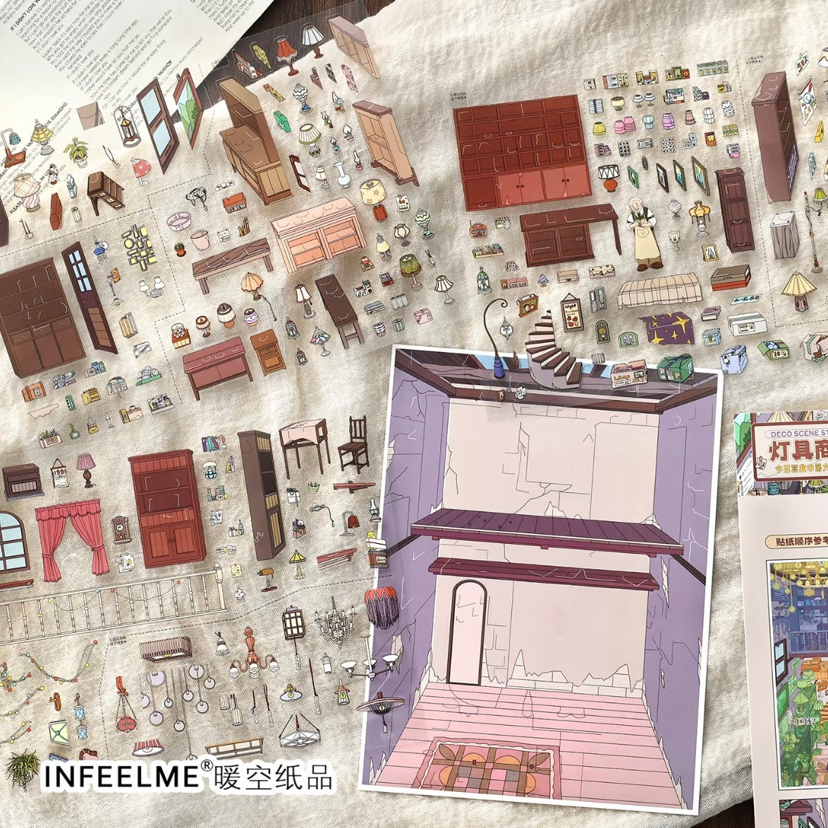 DIY miniature Scene Sticker Infeel.me Infeel.me Open Today 67.0 Ground-floor shops Lighting Store - L 6