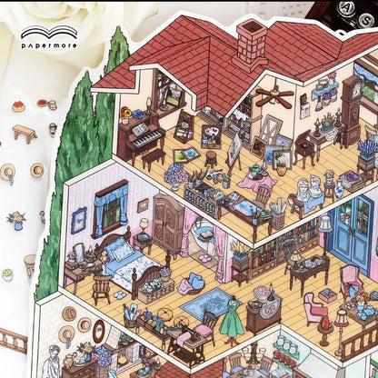 DIY mininature Scene Sticker Infeel.me Little Corner Vol. 10 South of France Cottage Paris Cottage - L 7