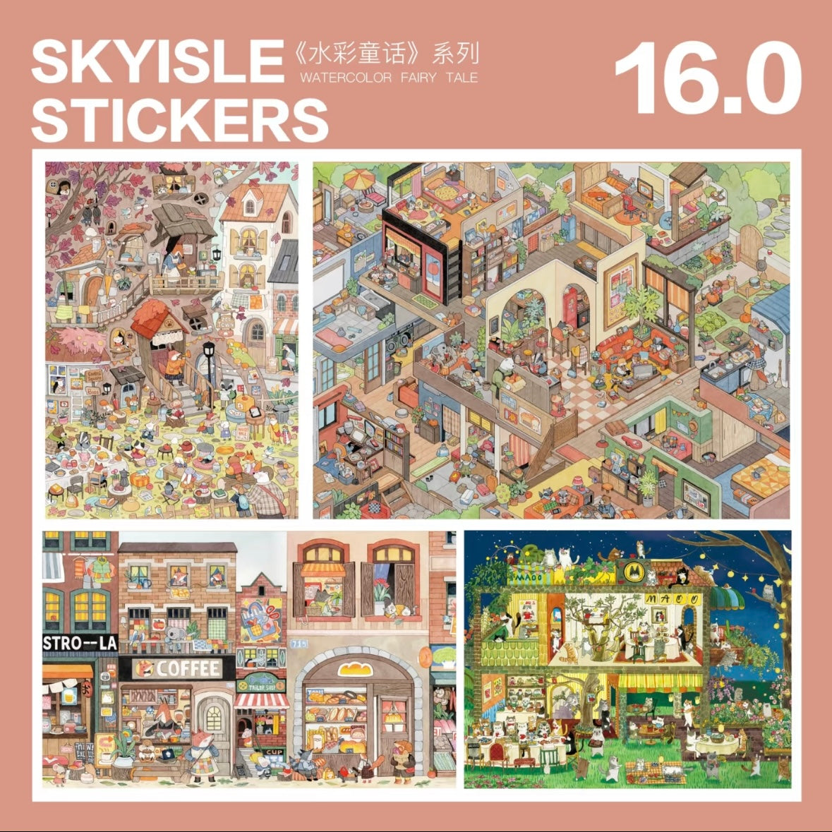 SKYISLE Vol. 16 Fairy Tale Town / Animal Apartment / Red Tea Cup House / Mayor Election - L