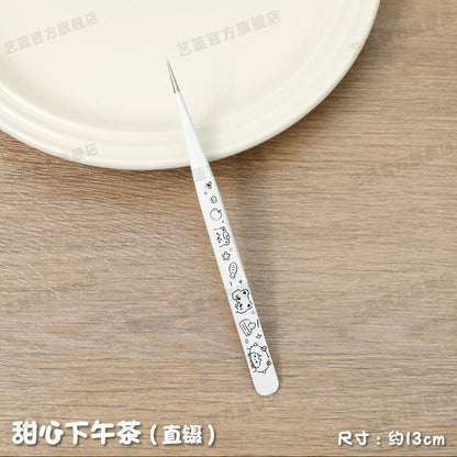 YiLan Cute Comic Tweezers Curved / Angled / Straight Tip