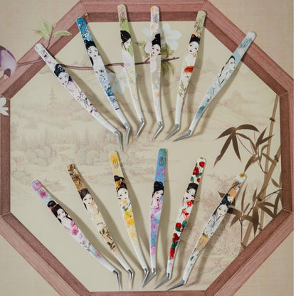 Yomu Creative Twelve Flower Gods Dolphin Tweezers
