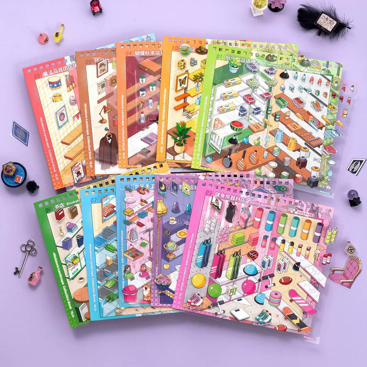 DIY miniature Scene Sticker JunBei JunBei Vol. 16 Compact Storage Collection — Stocking Up Collection Book 1 Book - M 3