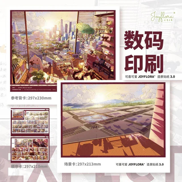 DIY mininature Scene Sticker Joyflora Vol. 3 Game of Strategy Anticipation - L 3