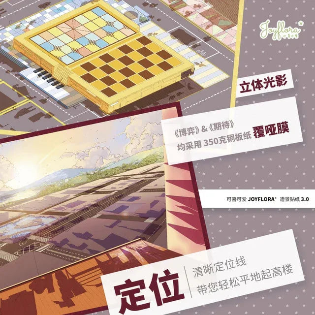DIY mininature Scene Sticker Joyflora Vol. 3 Game of Strategy Anticipation - L 6