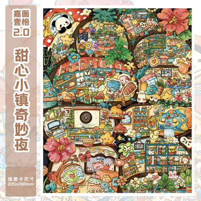 Vol. 2 Food Cube Mini World Childlike Floor Adventure Sweetheart Town Magical Night - L