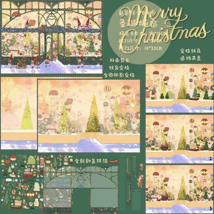 Vol. 6 Christmas Series Christmas Window Display Rabbit Shop - L