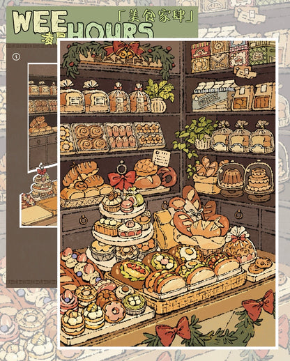 DIY mininature Scene Sticker WEE HOURS Vol. 10 Gourmet Series Gourmet 1 Gourmet 2 Gourmet 3 Gourmet 4 - M 4