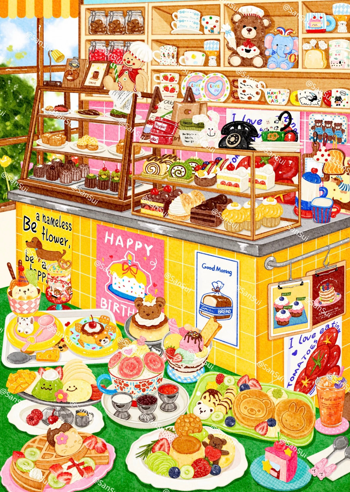 DIY miniature Scene Sticker LINGGAN BU MENG GE LINGGAN BU MENG GE Vol. 14 Food Series Japanese-Style Tavern Meat Lover's Feast Romantic Dinner A Table Full of Sweet Dreams - M 8