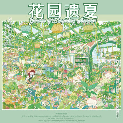 DIY miniature Scene Sticker LINGGAN BU MENG GE LINGGAN BU MENG GE Vol. 15 Garden of Lost Summer Memories Loft Blue Bay General Store Manor Secrets Extreme Weather - L 5