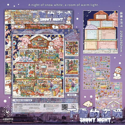 Vol. 7 Snowy Night Enchanted Treehouse Village - L