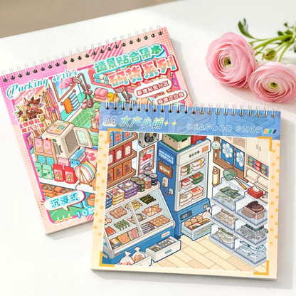 DIY mininature Scene Sticker MAN Merchandise Collection Book Merchandise Collection Book - M 5