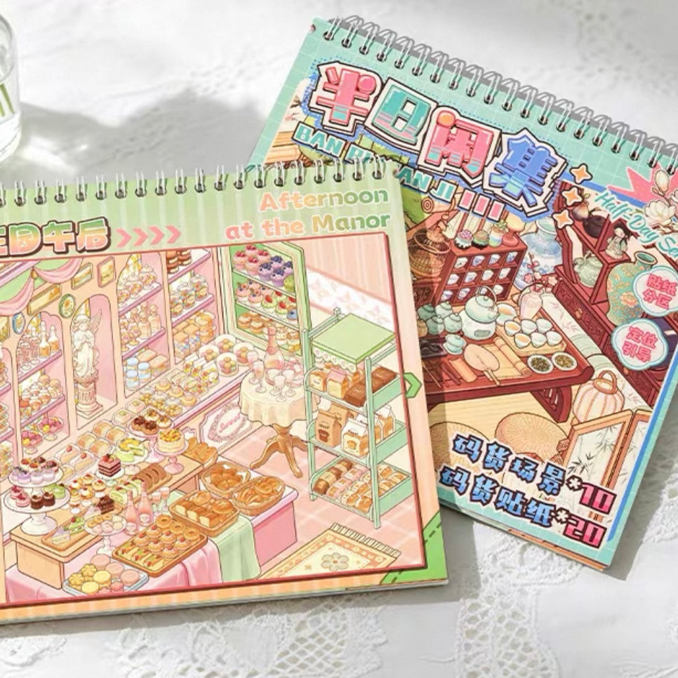 DIY miniature Scene Sticker MAN Half-Day Retreat Collection Book - M 5