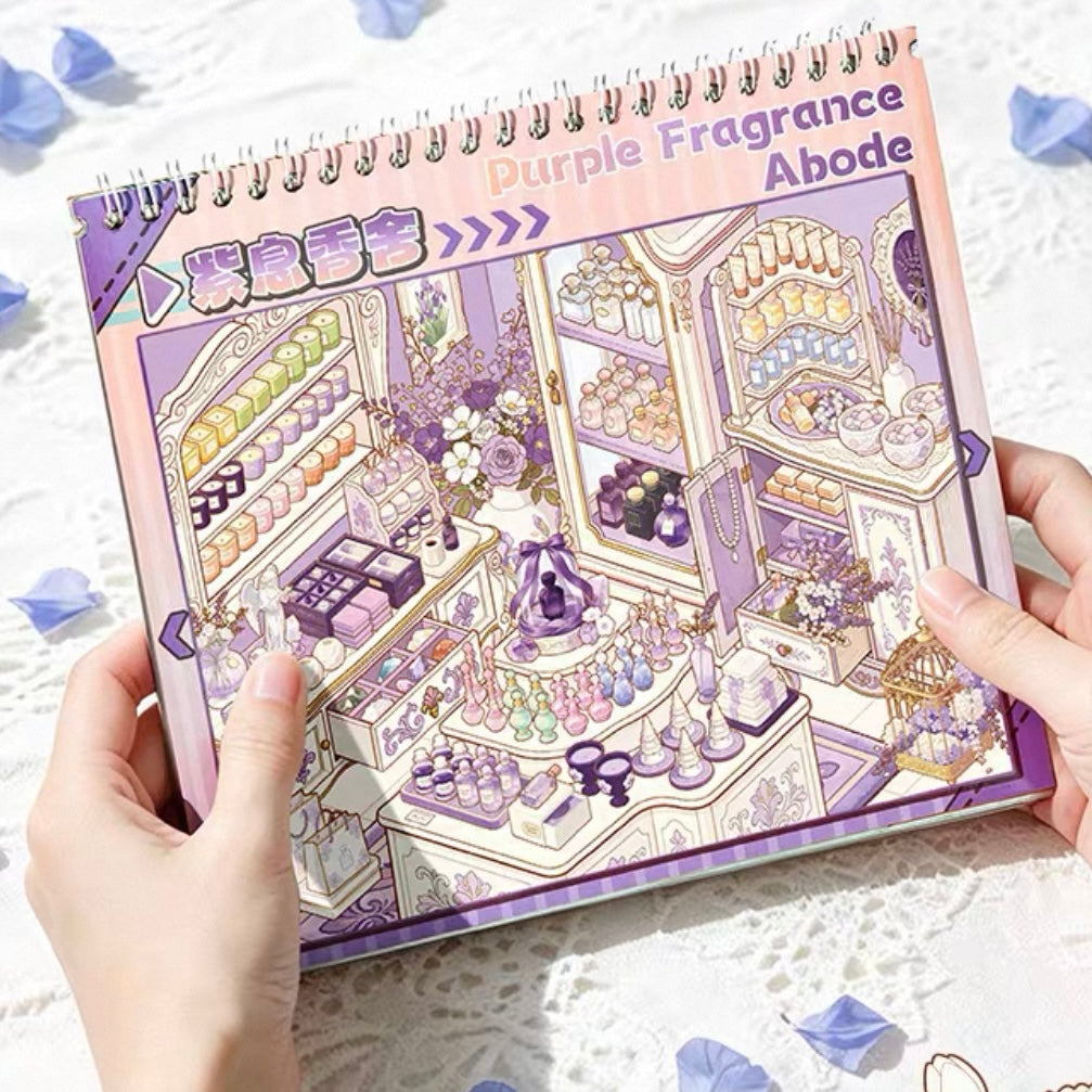 DIY miniature Scene Sticker MAN Half-Day Retreat Collection Book - M 8