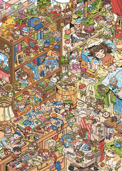 DIY miniature Scene Sticker MIBUN Vol. 6 Crazy Family Bucket BUT Fortune Comes Dream Loading Weaving Dream Fantasy Night Kitchen Troublemaker Sicily - L 4