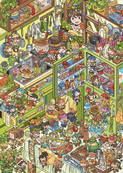 DIY miniature Scene Sticker MIBUN Vol. 6 Crazy Family Bucket BUT Fortune Comes Dream Loading Weaving Dream Fantasy Night Kitchen Troublemaker Sicily - L 6