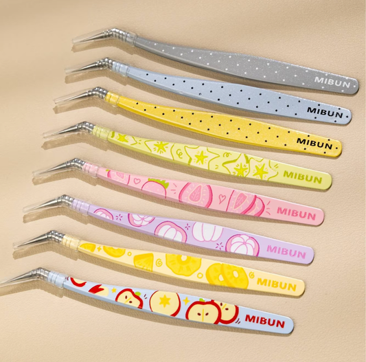 DIY miniature Scene Sticker MIBUN Fruit + Star Glitter Tweezers Apple Pineapple Mangosteen Strawberry Starfruit Yellow Star Glitter Blue Star Glitter Gray Star Glitter - S 1
