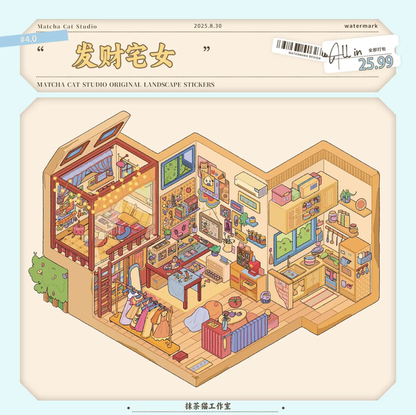 Vol. 4: Daydream Apartment Forest Blue Breath Lucky Homebody Pink Secret Garden - M