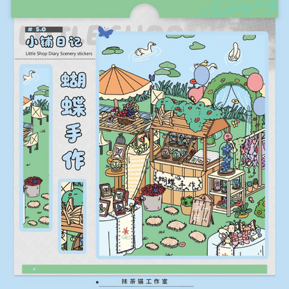 Vol. 5: Little Shop Diary Sweet Water Shop Butterfly Handmade Bread Shop - L