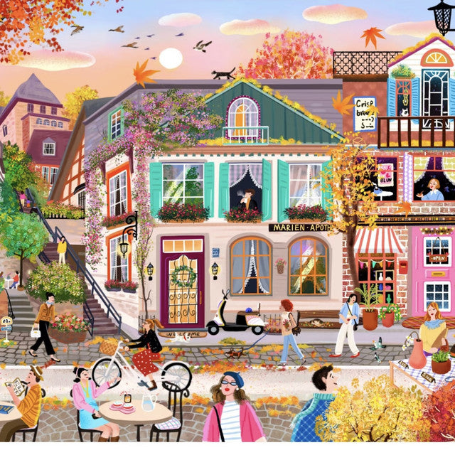DIY mininature Scene Sticker MIMO Vol. 8 Sunset Alley Old Town Homes - L 3