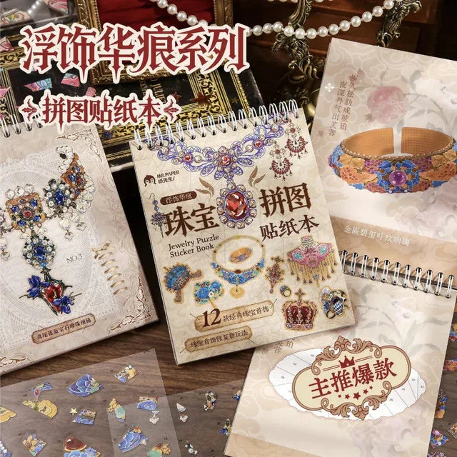 DIY mininature Scene Sticker Mr.Paper Ornament Puzzle Series Jewelry Puzzle Stickers - M 1