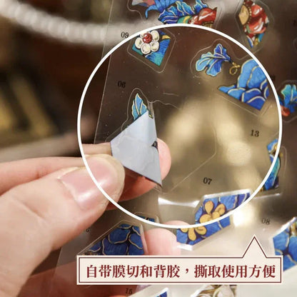 DIY mininature Scene Sticker Mr.Paper Ornament Puzzle Series Jewelry Puzzle Stickers - M 8