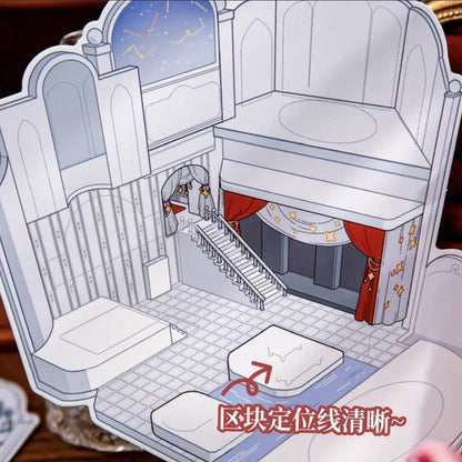 DIY mininature Scene Sticker Mr.Paper Immersive Theater Hotel The Phantom of the Opera The Nightingale and the Rose - M 3