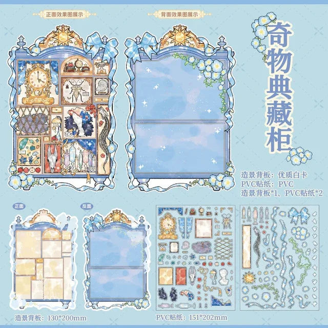 Curiosity Cabinet Collection Display Window of Wonders Rare Collection Cabinet Treasure Jewelry Box Alchemy Cabinet - M